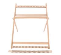 Telaio per tessitura multi-artigianato con supporto Macchina per tessere a mano fai-da-te regolabile in legno Macchina da cucire per tessere con telaio extra-large