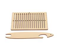 Telaio per Tessitura per Adulti, 2 Pezzi Kit Telaio per Tessitura Cintura in Legno Telaio per Tessitura Strumenti per Navetta per Tessitura Artigianato Artistico Kit per