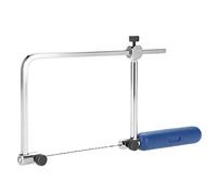 Telaio per traforo regolabile con 6 lame a spirale per lavorazione del legno - Strumento manuale per intaglio legno professionale (ASB500)