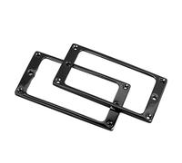 Telaio Pickup per Chitarra in Metallo 2 Pezzi Coperchio Anello di Montaggio Pickup Facile Installazione Elevata Durezza Buona stabilità per Pickup Humbucker (BLACK)