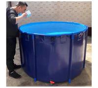 Telaio pieghevole in PVC resistente per piscina fuori terra e stagno per pesci, design a prova di perdite per l'allevamento di koi, giardinaggio, bagno di animali domestici e stoccaggio dell'acqua