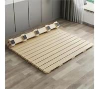 Telaio pieghevole per letto a pavimento, in legno, a doghe in legno, design solido pieghevole per risparmiare spazio e facile da riporre in camera da letto