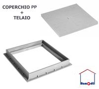 TELAIO PP P.P. 55 X 55 cm PLASTICA COPERCHIO CHIUSINO ACQUA CAVI PP DAKOTA PLUS