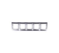 Telaio premium 5 posizioni argento opaco/per Simon 54 DRK5/43
