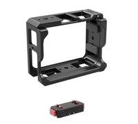Telaio protettivo in alluminio CNC, supporto verticale orizzontale magnetico a sgancio rapido, compatibile con Insta360 Ace Pro/Ace Pro 2 Action Camera (aggiornamento + piastra QR)