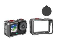 Telaio protettivo in lega di alluminio e copriobiettivo per DJI Osmo Action 6, custodia a sgancio rapido con attacco a scarpa fredda e porta a vite da 1/4 per microfono esterno e luce fotografica