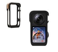 Telaio Protettivo in Lega di Alluminio per Insta360 X6 Supporto di Espansione Multifunzionale a Sgancio Rapido Gabbia Antiurto Antigoccia con Slitta Fredda + Interfaccia 1/4 per 360 X6