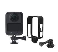 Telaio protettivo per DJI OSMO 360, adattatore di estensione per fotocamera con gabbia lunetta a sgancio rapido custodia protettiva per fotocamera panoramica (con attacco a slitta fredda) (nero)