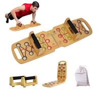 Telaio push-up in legno, tavola per flessioni portatile, attrezzatura per l'allenamento della forza pieghevole, muscoli toracici, muscoli dorsali, muscoli addominali, bicipiti brachii attrezzatura per