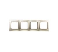 Telaio quadruplo Simon 54 Premium oro opaco DR4/44