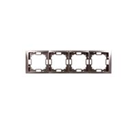 Telaio quadruplo Simon Basic Neos acciaio inox BMRC4/21