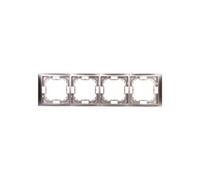 Telaio quadruplo Simon Basic Neos satinato BMRC4/29