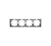 Telaio quadruplo Simon Basic Neos titanio BMRC4/052