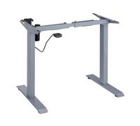Relaxdays Telaio per Scrivania Regolabile in Altezza, Elettrico, da 71-121 cm, Struttura Tavolo, Grigio, Acciaio, 1 pz