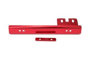 Telaio targa in alluminio compatibile con Civic Integra RSX Prelude S2000 Silvia - Supporto per paraurti anteriore stile JDM rosso