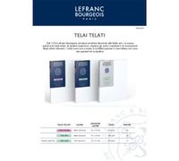 Lefranc Bourgeois Telaio Telato 100% Lino - 92 x 65 cm - Spessore 1.9 cm