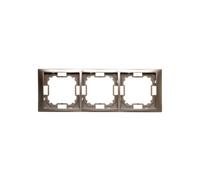 Telaio triplo Simon Basic Neos satinato BMRC3/29