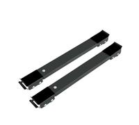Telaio universale ammortizzante for altezza cuscino frigorifero a tamburo, telaio mobile universale for piedi ruota, staffa base lavatrice(Black)