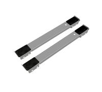 Telaio universale ammortizzante for altezza cuscino frigorifero a tamburo, telaio mobile universale for piedi ruota, staffa base lavatrice(Silver)