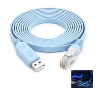 Telaryn Cavo da console USB a RJ45, cavo USB Rj45 con chip FTDI FT232RL, adattatore USB per router switch console, compatibile Cisco Netgear Windows Linux Mac OS, configurazione di rete CLI