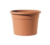 Telcom ICIL 50 Cilindro Diana Vaso cilindrico di plastica per Piante, Diametro 50 cm, Altezza 38 cm, Colore: Terracotta