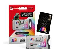 Tele System CAM Certificata tivùsat 4K ULTRA HD per Guardare Canali in Alta Definizione e 4K. Slot CAM per TV e Decoder, Attiva la Smartcard Merlin Inclusa.