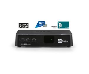 TELE System Decoder TV Sat TS9018HEVC tivùsat con smart card Tele System