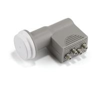 TELE System LNB QUAD, convertitore a 4 uscite indipendenti, LTE Stop - Low noise block-converter TS401F. Protezione dalle intemperie per ricezione stabile e affidabile
