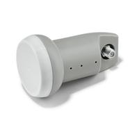 TELE System LNB Single, convertitore universale singolo. Low noise block-converter TS100F. Protezione dalle intemperie per ricezione stabile e affidabile