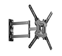 TELE System Supporto TV Parete Inclinabile e Orientabile, Staffa Braccio TV 32-55 Pollici, VESA 100x100-400x400, Ultra Resistente fino a 31,8 kg, Estensione 58-428mm, Rotazione 180°