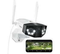 Telecamera 16MP UHD 180° wifi Con audio bidirezionale doppio Obiettivo Dual Band
