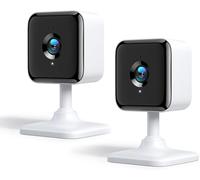 Telecamera 2K wifi interno con audio bidirezionale e visione notturna 2 Pezzi