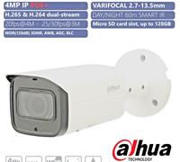 Telecamera 4 Mpx varifocale motorizzata H.265 cod. DAHUA IPC-HFW1431T-ZS Bullet
