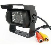 Telecamera a COLORI retromarcia visione notturna per auto camper con staffa retrocamera 18 led per facilitare le manovre di parcheggio - Colore Nero