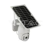 V-TAC HD Smart Solar Energy PTZ Camera With Sensor White Body