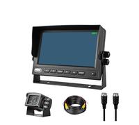Telecamera Backup Kit Per Camion 7", Monitor IPS Per Retromarcia + Telecamera Per Retrovisione 1080P Backup Per Carichi Pesanti Per Camion/rimorchio/camion Retrocamera Auto(Camera Monitor - 10m)