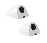 Telecamera backup Telecamera Per Angolo Cieco Con Visione Posteriore Per Auto, Adesivo Per L'installazione Dell'assistente Al Parcheggio Videocamera Retromarcia(White AHD)