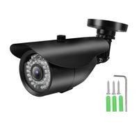 Telecamera bullet analogica HD 720p con obiettivo da 3,6 mm, telecamera CCTV AHD con staffa di montaggio antivandalo e infrarossi IR-Cut, sicurezza