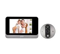 Telecamera Campanello Video WiFi, Smart Tuya 1080P Telecamera Spioncino per Porta WiFi 5000Mah Audio 4.3 'Viewer PIR FHD Infrarossi Alexa Google Annuncio Visualizzatore Digitale
