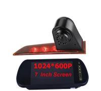 Telecamera CCD for retromarcia e luci di stop a LED compatibile con FORD TRANSIT Custom 2012-2015, retrovisione automatica, parcheggio(819 AND Screen)