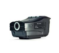 Telecamera da cruscotto 2 in 1 e rilevatore ABS dal design compatto, allarme di velocità per la sicurezza di guida dell'auto, colore nero