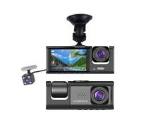 Telecamera da cruscotto DVR 1080P con tripla fotocamera anteriore interna posteriore versione WiFi Registratore di guida Supporto visione notturna Registrazione in loop Blocco con un tasto e schermo