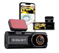 Telecamera da cruscotto GPS 4K WiFi Full HD Dashcam UHD 4K, videoregistratore Wi-FI Visione Notturna