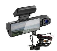 Telecamera da cruscotto per Auto - Dashcam per Auto a 2 canali 170 grandangolare Videoregistratore per Fotocamera da cruscotto per Auto, con rilevamento del Movimento e Visione Notturna