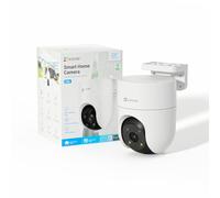Telecamera da esterno 2K EZVIZ H8c , Wi-Fi con obiettivo motorizzato Protezione intelligente a 360 gradi SENSORE PIR, VISIONE NOTTURNA + micro sd 128 Gb