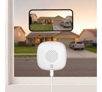 Telecamera da finestra da 3 MP 2K, 2,4 GHz e 5 GHz WiFi per la sicurezza domestica con visione notturna ChroMax Al Color, rilevamento di persona e movimento, registrazione 24/7, installazione facile e