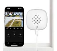 Telecamera da finestra da 3 MP 2K, 2,4 GHz e 5 GHz WiFi per la sicurezza domestica con visione notturna ChroMax Al Color, rilevamento di persona e movimento, registrazione 24/7, installazione facile e