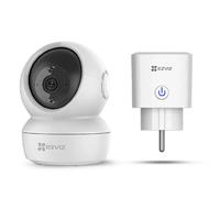 Telecamera da interno motorizzata Ezviv C6N Smart Home con presa smart T30-B Bianco