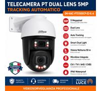 DAHUA DAHUA-4840 DH-HAC-PTS1500CP-E2-IL-A-0280B/0600B Dome PTZ Dahua 5MP con doppia ottica e Smart Dual Light