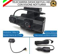 TELECAMERA DASH CAM FULL HD DVR 3" DISPLAY 170° GRANDANGOLO PER MINI CLUBMAN